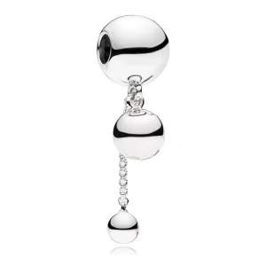 (resim) Pandora Sallantili charm, Işıltılı Boncuk 925 ayar gümüş - 79752