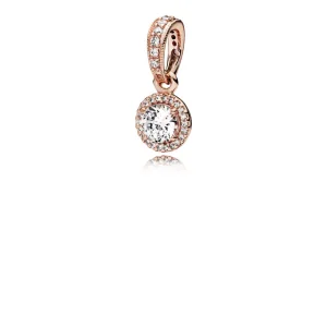 (resim) Pandora 14 ayar pembe altın Klasik Zarafet Kolye Ucu - 380379CZ