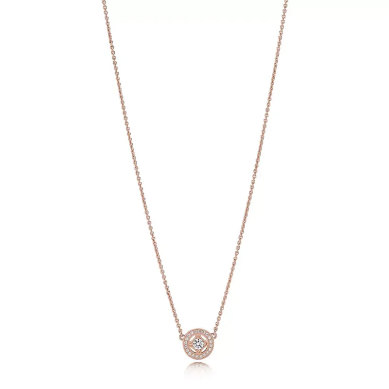 (resim) Pandora 14 ayar pembe altın Vintage Allure Kolye - 380523CZ