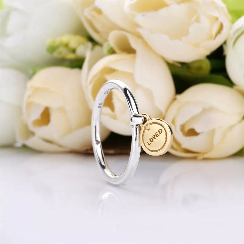 (resim) Pandora 14k altın kaplama Aşk Madalyonu Yüzük - 167823 - Görüntüle 2
