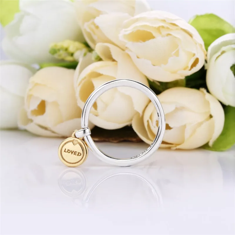 (resim) Pandora 14k altın kaplama Aşk Madalyonu Yüzük - 167823 - Görüntüle 3