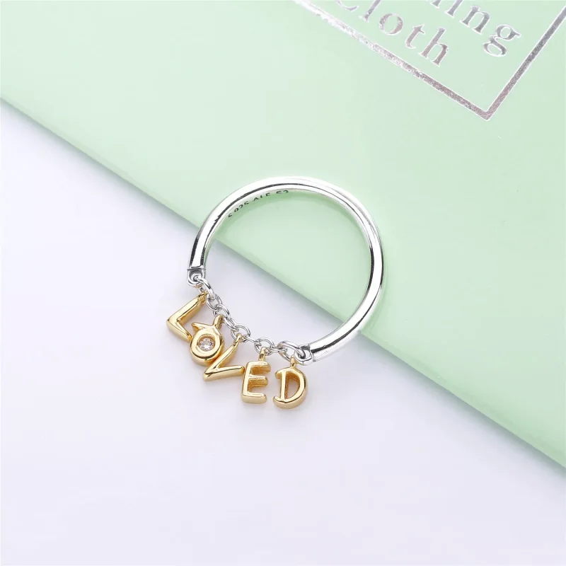(resim) Pandora 14k altın kaplama Sevilen Senaryo Yüzük - 167799CZ - Görüntüle 3