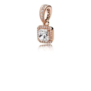(resim) Pandora 14k rose altın kaplama Zamansız Zarafet Kolye Ucu - 380378CZ