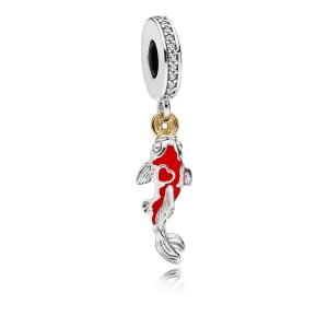 (resim) Pandora iki renkli iyi şanslar sazan Charm - 797829CZ