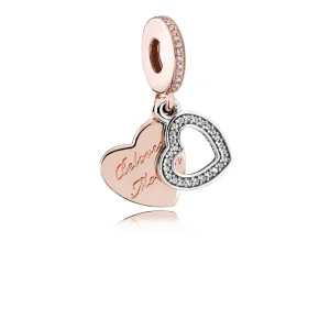 (resim) Pandora iki renkli Sevgili anne Charm - 781883CZ