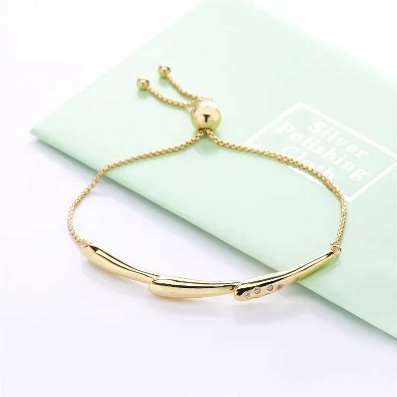 (resim) Pandora 14k altın kaplama Çiçek Kök Sürme Bileklik - 567917CZ - Görüntüle 2