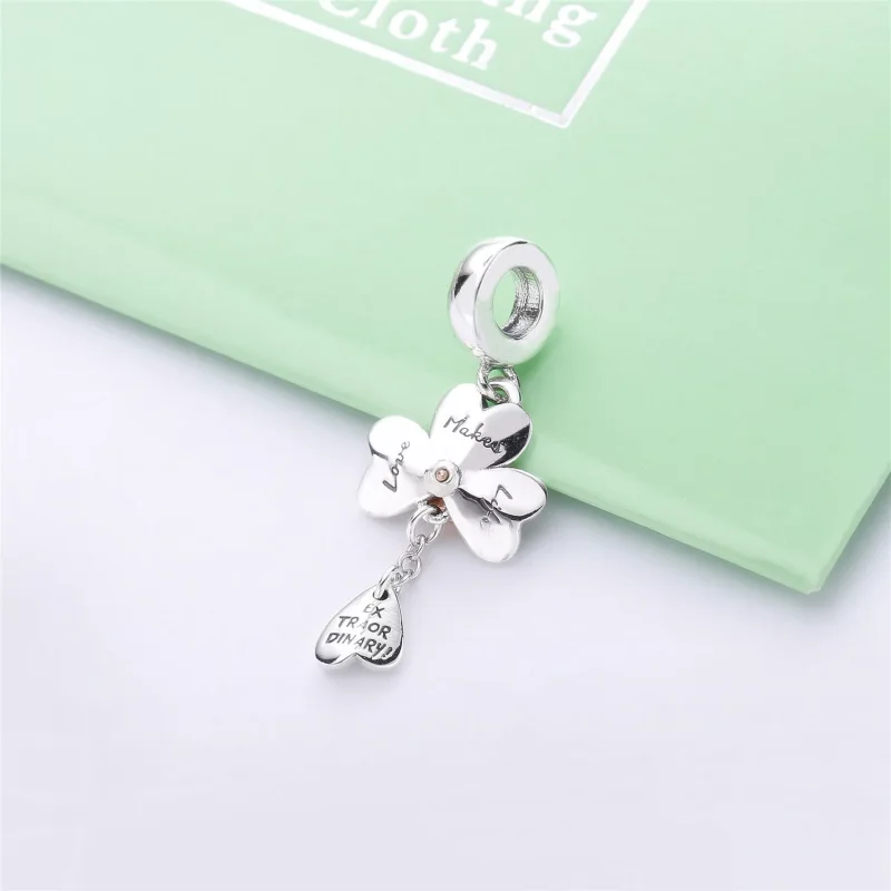 (resim) Pandora Sallantili charm, Dört Yapraklı Yonca & Uğur Böceği - 78 - Görüntüle 3