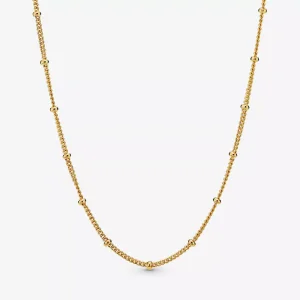 (resim) Pandora 14k altın kaplama Boncuklu Zincir Kolye - 367210