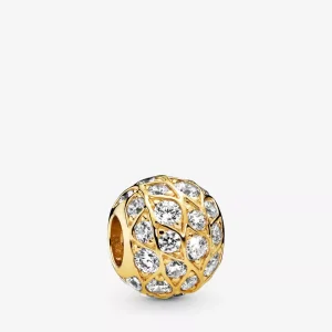(resim) Pandora 14k altın kaplama Işıltılı Desen Charm - 768303CZ