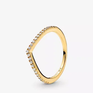 (resim) Pandora 14k altın kaplama Köpüklü Lades Kemiği Yüzük - 166316CZ