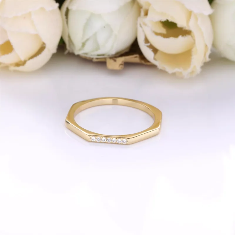 (resim) Pandora 14k altın kaplama çok yönlü Yüzük - 168343CZ - Görüntüle 3