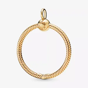 (resim) Pandora 14k altın kaplama Orta O Kolye Ucu - 368735C00