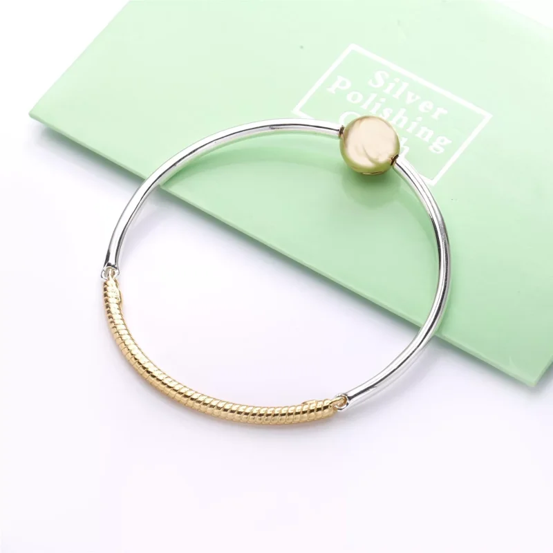 (resim) Pandora 14k altın kaplama Three link Bileklik - 568143 - Görüntüle 3