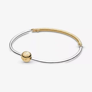 (resim) Pandora 14k altın kaplama Three link Bileklik - 568143