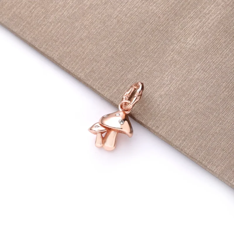 (resim) Pandora 14k rose altın kaplama Köpüklü Mantarlar Sallantılı Charm - 788240NEP - Görüntüle 2