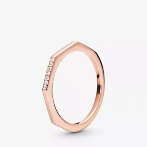 (resim) Pandora 14k rose altın kaplama çok yönlü Yüzük - 188343CZ