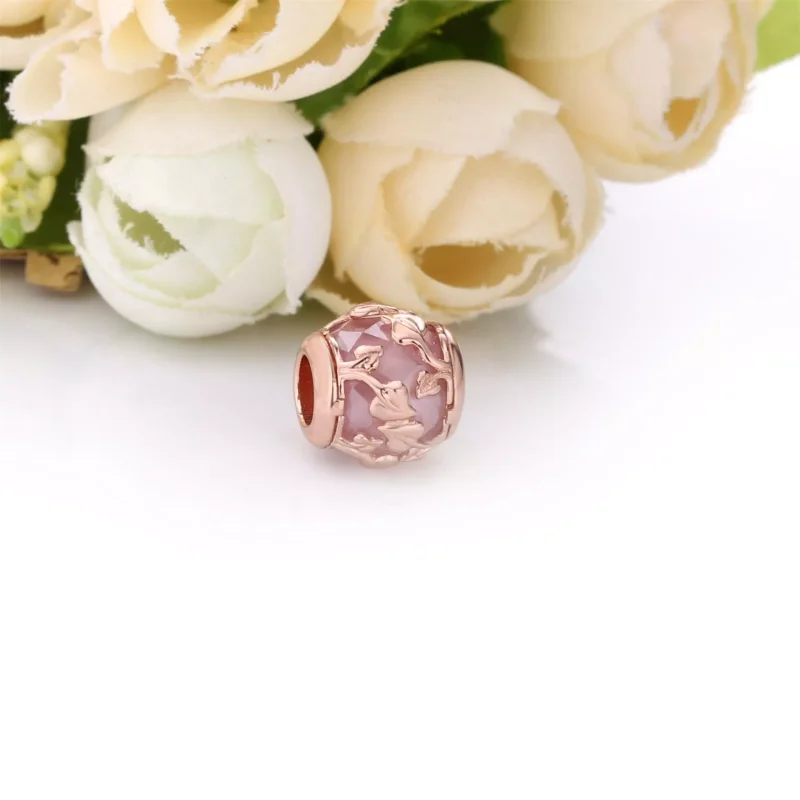 (resim) Pandora 14k rose altın kaplama Pembe Dekoratif Yapraklar Charm - 788238SSP - Görüntüle 2