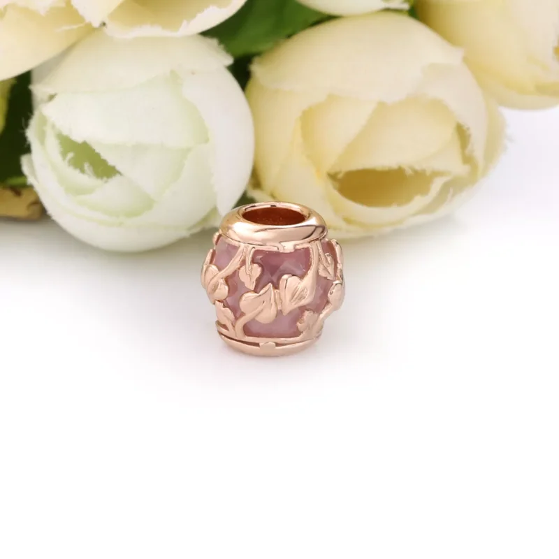 (resim) Pandora 14k rose altın kaplama Pembe Dekoratif Yapraklar Charm - 788238SSP - Görüntüle 3