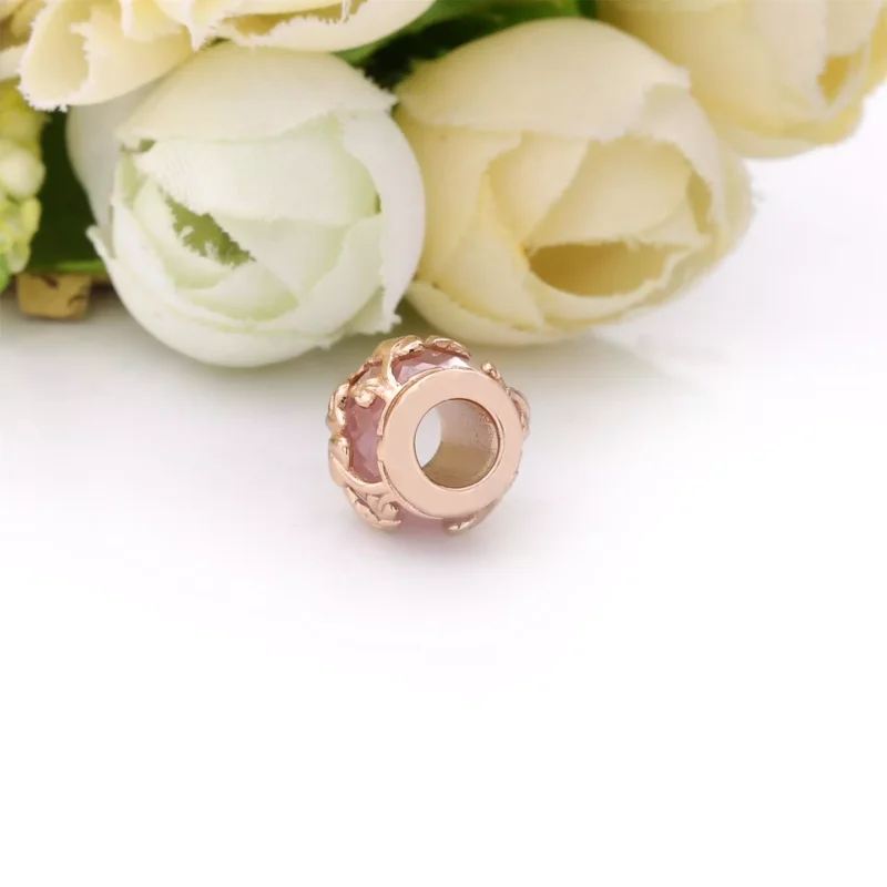 (resim) Pandora 14k rose altın kaplama Pembe Dekoratif Yapraklar Charm - 788238SSP - Görüntüle 5