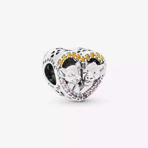 (resim) Pandora Disney, Aslan Kral Simba ve Nala Kalp Charm - 798044NPRMX