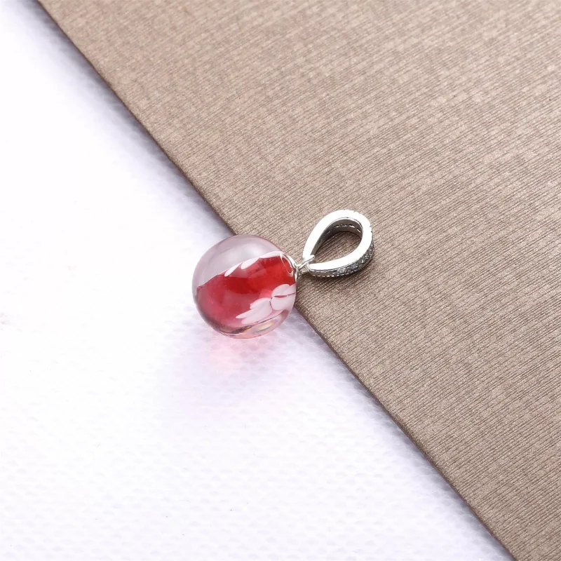 (resim) Pandora Şeftali Çiçeği Çiçeği Kolye Ucu - 798082CZ - Görüntüle 4