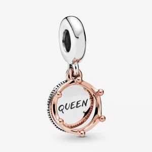 (resim) “Queen” ve Kraliyet Taçlı Sallantılı Charm - 788255