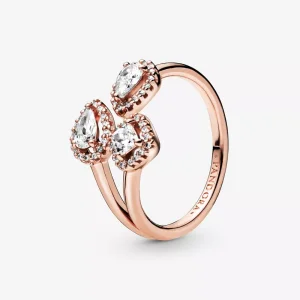 (resim) Pandora 14 ayar pembe altın kaplama Geometrik şekiller Yüzük - 188494C01