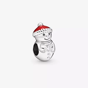(resim) Pandora Kardan Adam ve Noel Baba Şapkası Charm - 798478C01