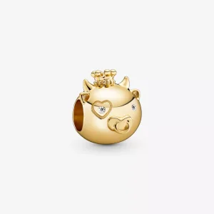 (resim) Pandora 14k altın kaplama Parlayan Zodyak Öküz Charm - 768582C01
