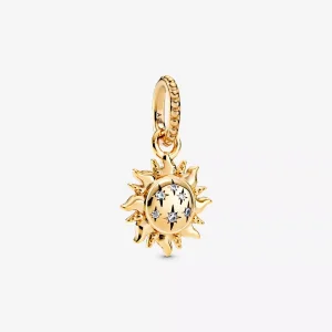 (resim) Pandora 14k altın kaplama Pırıl pırıl Güneş Kolye Ucu - 368793C01