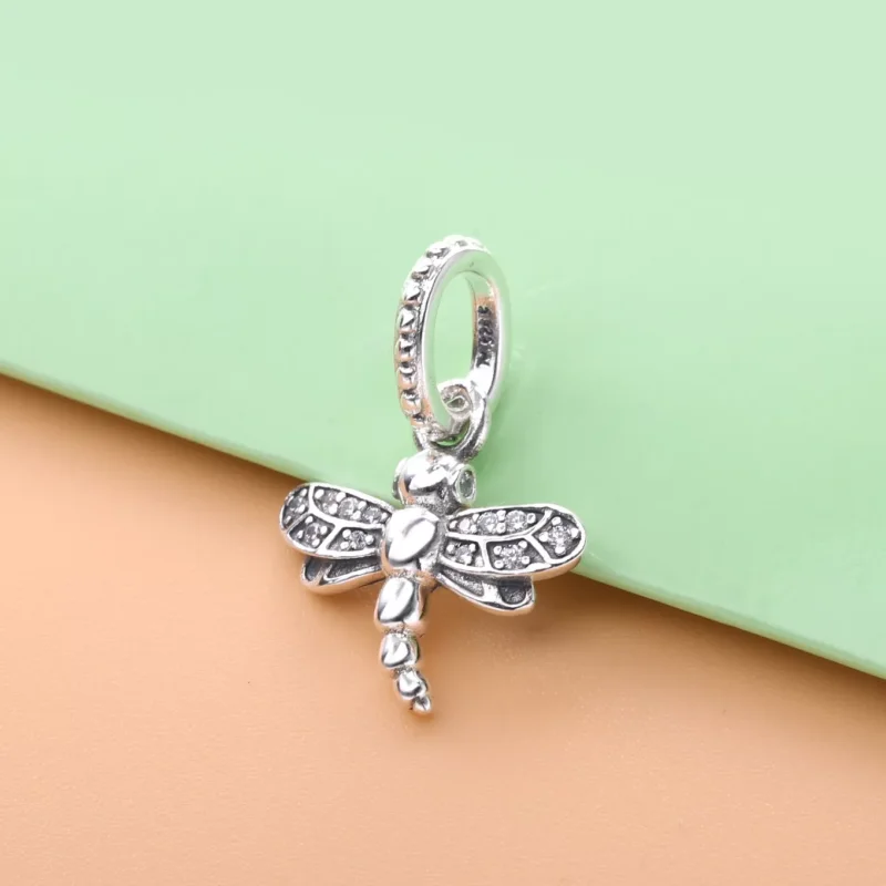 (resim) Pandora 14k rose altın kaplama Pırıl pırıl Yusufçuk Kolye Ucu - 388803C02 - Görüntüle 2