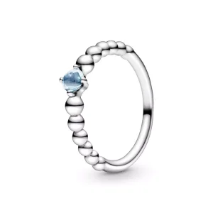 (resim) Pandora Aqua Mavi Boncuklu Yüzük - 198867C01