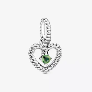 (resim) Pandora Bahar Yeşil Boncuklu Kalp Sallantılı Charm - 798854C10