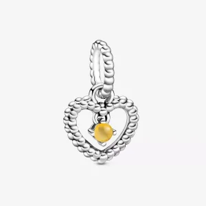 (resim) Pandora Bal Boncuklu Kalp Sallantılı Charm - 798854C11
