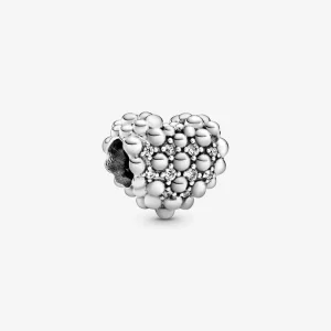 (resim) Pandora Boncuklu Parlayan Kalp Charm - 798681C01