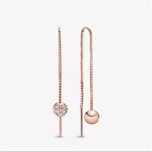 (resim) Pandora Cilalı & Pavé Sallantılı Küpe - 288325CZ
