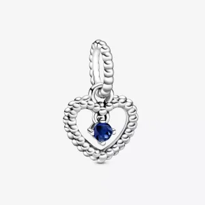 (resim) Pandora Deniz Mavisi Boncuklu Kalp Sallantılı Charm - 798854C12