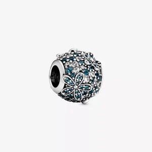 (resim) Pandora Deniz Mavisi Pavé Papatya Çiçeği Charm - 798797C01
