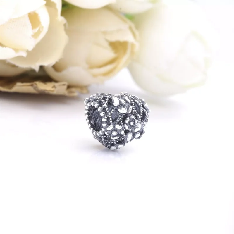 (resim) Pandora Kafes İşi Çiçek Kalp Anne Charm - 798892C00 - Görüntüle 4