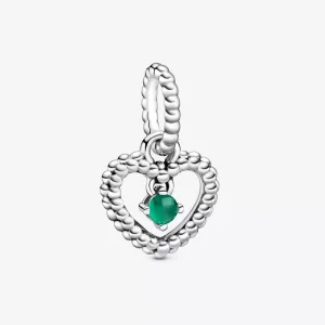 (resim) Pandora Yağmur Ormanı Yeşil Boncuklu Kalp Sallantılı Charm - 798854C05