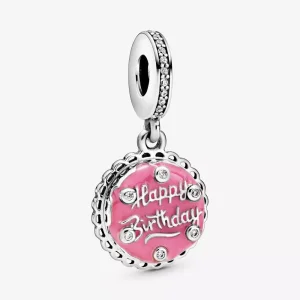 (resim) Pembe Doğum Günü Pastası Sallantılı Charm - 798888C01