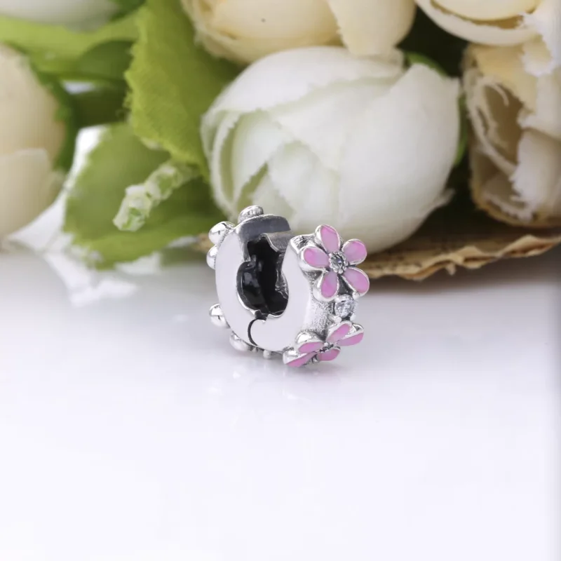 (resim) Pembe Papatya Klips Charm - 798809C01 - Görüntüle 5
