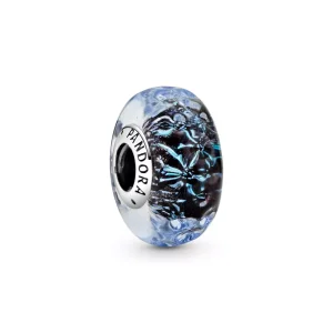 (resim) Dalgalı Koyu Mavi Murano Cam Okyanus Charm - 798938C00