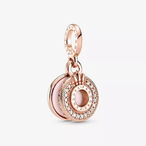 (resim) Işıltılı Pavé Taç O Sallantılı Charm - 789055C01
