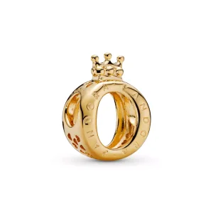 (resim) Pandora 14k altın kaplama Taç O Logosu Charm - 768662C00