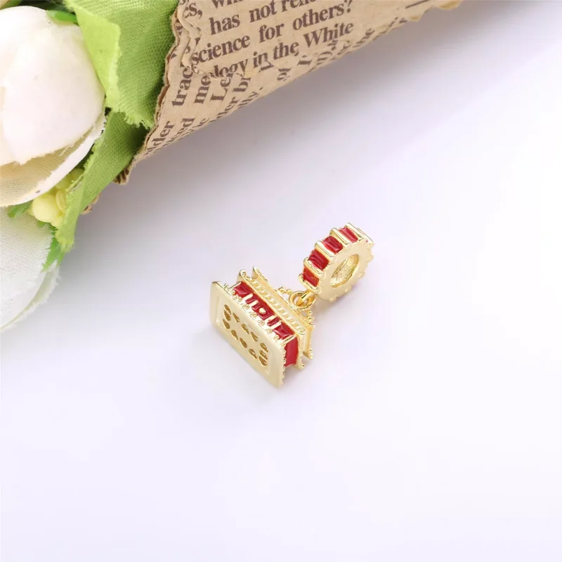 (resim) Pandora 14k altın kaplama Yasak şehir Sallantılı Charm - 768921C01 - Görüntüle 5