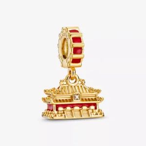 (resim) Pandora 14k altın kaplama Yasak şehir Sallantılı Charm - 768921C01