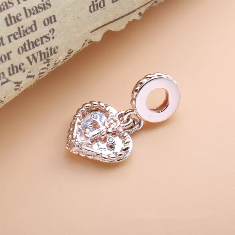 (resim) Pandora 14k rose altın kaplama Halat Kalp & Aşk Çapası Sallantılı Charm - 788940 - Görüntüle 2