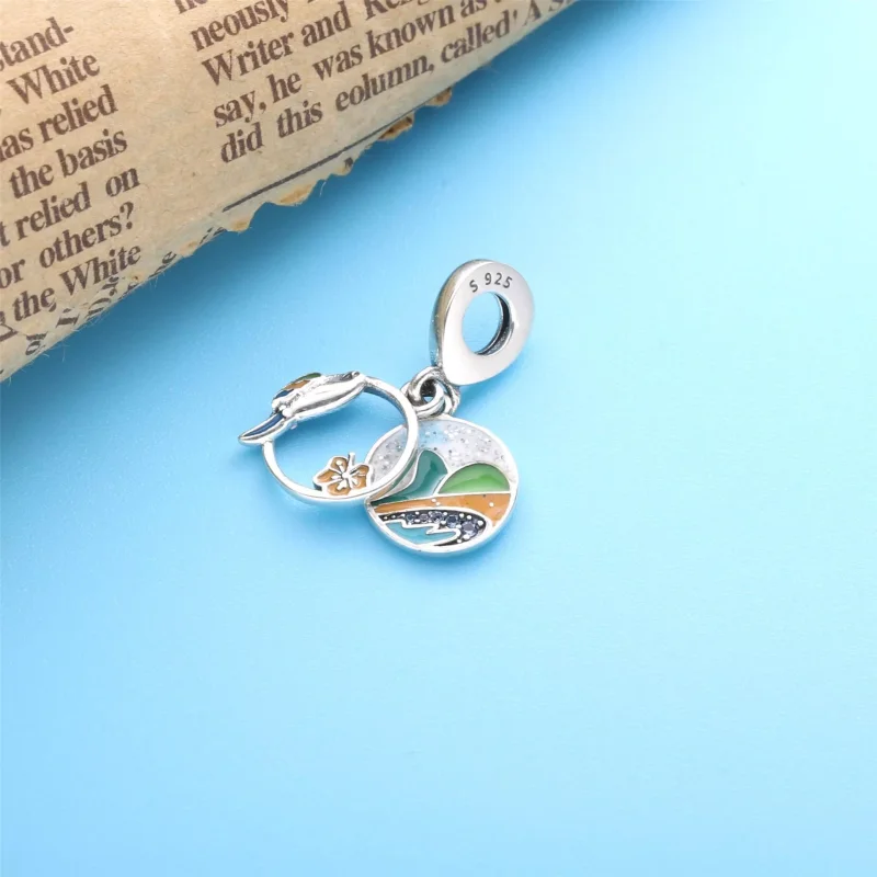 (resim) Pandora Brezilya sahili ve papağan Sallantılı Charm - 798919C01 - Görüntüle 3