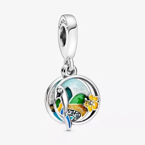 (resim) Pandora Brezilya sahili ve papağan Sallantılı Charm - 798919C01